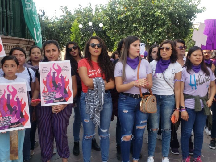 Mujeres muestran fuerza en marcha histórica en Lagos de Moreno