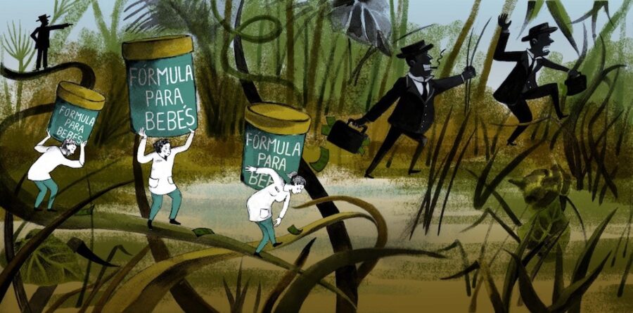 La industria de fórmulas para bebés atenta contra la lactancia materna
