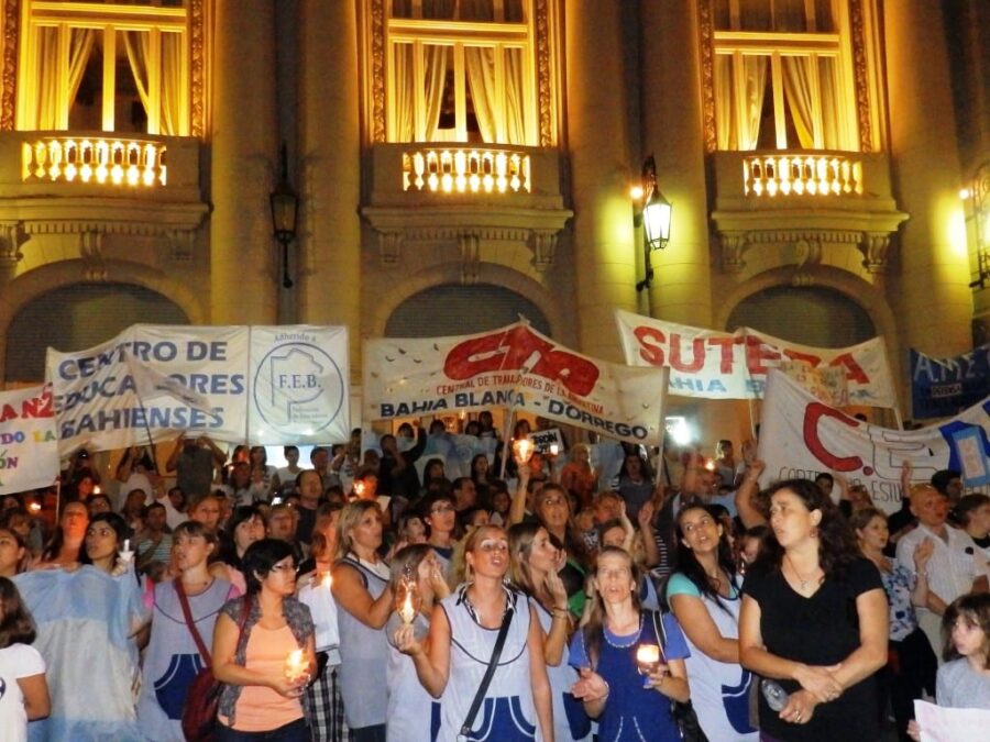 “Ni un día más sin clases» fascismo vs derechos sindicales